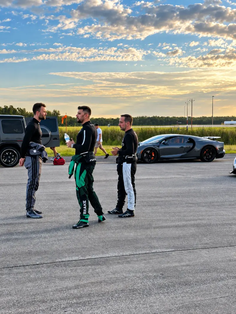 Supercar on the runway at Cape Canaveral